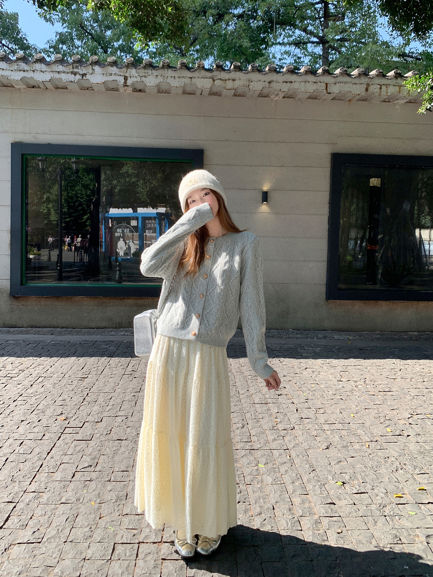 Women's Cable Knit Cardigan Button Down Loose Casual Sweater Winter 2025 - Image 3