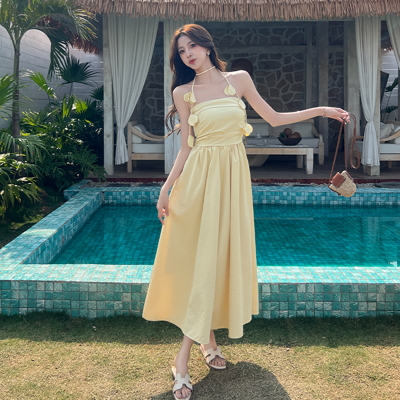 2025 Summer Strapless French Style A-Line Dress for Women - Image 2