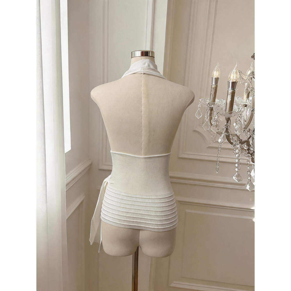 Women's Irregular Halter Cami Top Summer Sleeveless V-Neck Knit Camisole - Image 5